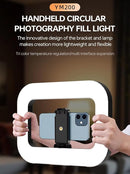   RETRACK YM-200 Rechargeable 20W Selfie Portable Ring Light Phone Adjustable Fill Light Flash