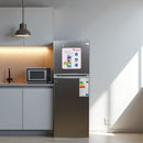 Ramtons RF/177 128L Double Door Direct Cool Fridge Titan Steel – Spacious Storage, Energy Efficient, Durable Build, Perfect for Home