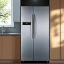Ramtons RF/265 527L Side-by-Side LED No Frost Fridge – Spacious Storage, Energy Efficient, Frost-Free Technology, Ideal for Home & Office Kitchens