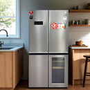 Ramtons RF/342 605L Multi-Door No Frost Fridge – Spacious Storage, Energy-Efficient Cooling, Advanced No-Frost Technology, Perfect for Home, Office & Commercial Kitchens
