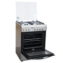 Ramtons RF/412 4 Gas S 60×55 Cooker – Spacious Oven, Durable Silver Finish, Efficient Cooking for Home & Commercial Kitchens