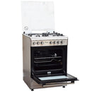 Ramtons RF/485 3G+1E 60x60 Inox Cooker – Powerful 3 Gas Burners + 1 Electric Hotplate, Durable Stainless Steel, Ideal for Home