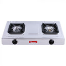 Ramtons RG/548 2-Burner Gas Cooker – Stainless Steel, Compact Design, Fast Heating, Easy to Clean, Home & Kitchen Use