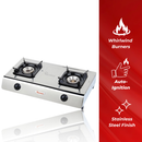 Ramtons RG/518 Gas Cooker 2 Burner Stainless Steel - Durable & Efficient Gas Stove for Home Cooking