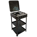 Ramtons RG/547 Gas Cooker – 4 Gas Burners with Electric Oven &amp; Grill, Auto Ignition, and Sleek Stainless Steel Design
