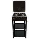 Ramtons RG/547 Gas Cooker – 4 Gas Burners with Electric Oven &amp; Grill, Auto Ignition, and Sleek Stainless Steel Design
