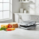 RAMTONS RM/114 2-Slice Sandwich Toaster Silver – Fast Heating, Non-Stick Plates, Compact Design, Easy to Clean, Home & Kitchen Use