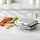 RAMTONS RM/114 2-Slice Sandwich Toaster Silver – Fast Heating, Non-Stick Plates, Compact Design, Easy to Clean, Home & Kitchen Use