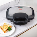 Ramtons RM/478 2-Slice Metal Top Sandwich Toaster – Stainless Steel, Fast Heating, Non-Stick Plates, Adjustable Browning, Home & Kitchen Use