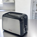 RAMTONS RM/564 2-Slice Pop-Up Toaster – Stainless Steel, Fast Heating, Adjustable Browning, Cancel & Reheat Functions, Home & Kitchen Use