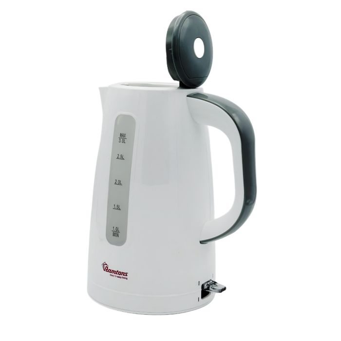 Ramtons RM/567 3L Corded Electric Kettle –Fast Boiling, Energy-Efficient, Durable &amp; Sleek White Kettle Perfect for Homes, Offices, and Everyday
