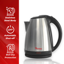 Ramtons RM/570 1.7L Cordless Electric Kettle Stainless Steel – Fast Boil, Auto Shut-Off, 360° Rotatable Base, Home & Kitchen Use