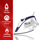RAMTONS RM/693 1200W Dry Iron with Spray – Non-Stick Soleplate, Fast Heating, Lightweight & Ergonomic, Home Use