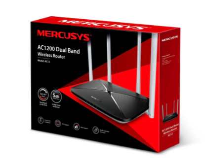 MERCUSYS AC12 AC1200 Dual Band Wireless Router – Fast WiFi Internet Router for Home &amp; Office