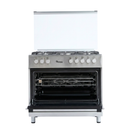 Ramtons RC/399 5GAS 90X60 HALF INOX GO FS COOKER – Provides spacious and efficient cooking performance with multiple gas burners for convenient everyday meal preparation