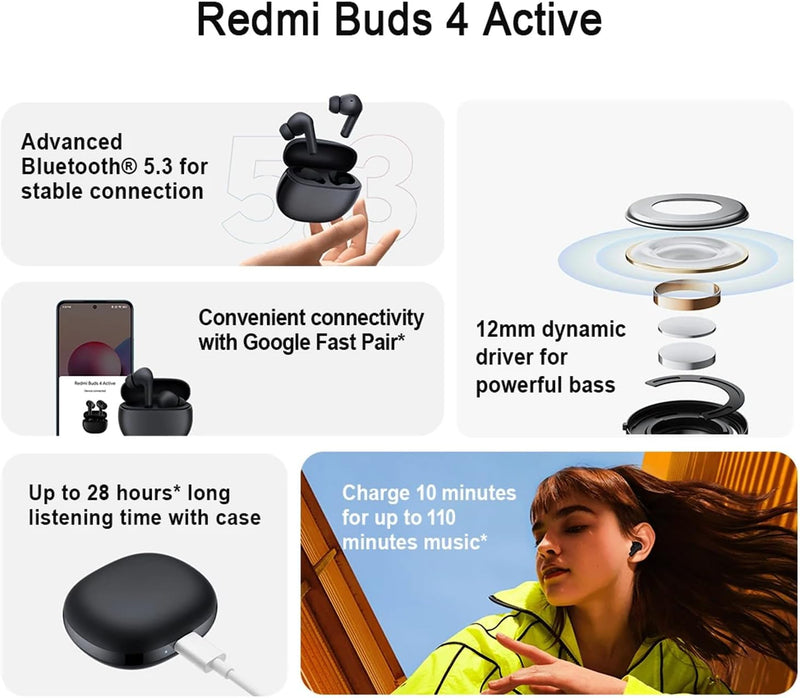 Redmi Wireless Earbuds 4 Active