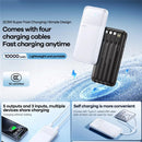 Remax FCP-1 10000mAh Power Bank LED Digital Display 20W + 22.5W Fast Charging Mobile Charger Built-In Cable