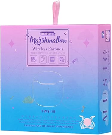 Remax Marshmallow Stereo TWS-19 Semi In-ear Dual Host Wireless Bluetooth earbuds 