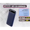 Remax RPP-520 PD20W+QC22.5W Fast Charging Power Bank 10000mAh Battery Portable Power Bank for Mobile Phone