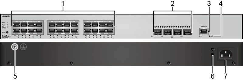 Huawei S310-24T4S 24-Port Non-PoE Network Switch - L2+ (static router), 24*10/100/1000 BASE-T Ports, 4*GE SFP Ports