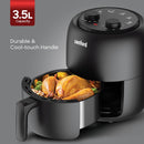 SANFORD SF2457AF Manual Air Fryer 3.5L, 1400W, Healthy Oil-Free Cooking, 5 Presets, Adjustable Temperature 80-200°C, 60-Min Timer, Overheat Protection, Cool-Touch Handle
