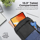 Promate SATCHEL-HB SleekComfort™ 13” Tablet Hand Bag – Multiple Compartments for Travel, Office, and Everyday Gadget Organization
