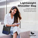 Promate SATCHEL-HB SleekComfort™ 13” Tablet Hand Bag – Multiple Compartments for Travel, Office, and Everyday Gadget Organization