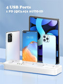 LDNIO SC5415 Universal Fast Charging Power Strip Extension with 5 Ac Outlets & 4USB Charging Ports, 2m Cable PD 2500W Power Socket with Surge Protectors