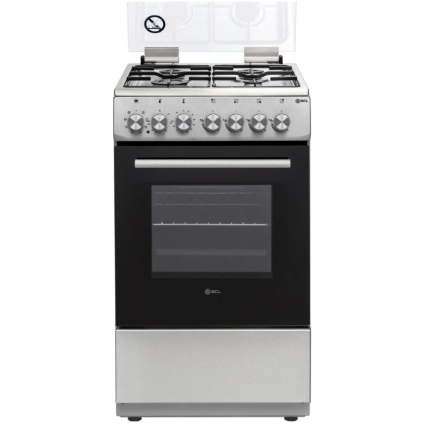 SCL Free-Standing Cooker SCL-FC5631SI – 3 Gas + 1 Electric Multi-Burner Cooker for Fast and Efficient Cooking