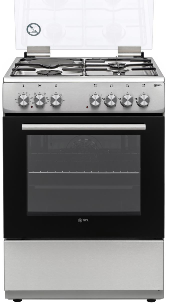 SCL Free-Standing Cooker SCL-FC6631SI – 60x60 gas burner with electric oven, durable design, and efficient performance for modern homes