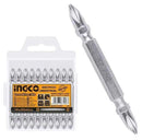 Ingco SDB21PH233 PH2 Screwdriver Bits Set – 65mm Magnetic Impact Bits, 10-Piece S2 Steel Set for Power & Hand Tools