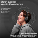 Promate SERENE High-Definition Hybrid ANC Headphones with 360° Spatial Audio – Premium Noise-Cancelling Wireless Headphones for Music, Gaming, Calls, Travel, and Professional Use