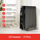 Sanford SF12110H 2400W 11-Fin Oil Filled Radiator Heater with Turbo Fan – Efficient Heater for fast, even heating at home or office