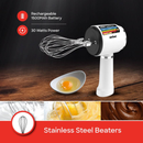 Sanford SF1333HM Rechargeable Hand Mixer – Rechargeable 3-speed hand mixer with stainless steel beaters for effortless whipping and mixing