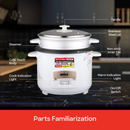 Sanford SF2501RC 1.8L Rice Cooker with Steamer 700W Non-Stick Inner Pot – Efficient Cooking with Steamer Function, Non-Stick Inner Pot for Easy Cleaning and Perfect Rice Every Time