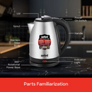 Sanford SF3343EK 1500W 1.8L Electric Kettle Stainless Steel – Fast Boiling, Durable, and Easy-to-Use Kettle