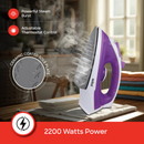 Sanford SF48SI 2200W Steam Iron – Ceramic Soleplate , powerful steam boost, adjustable temperature control, and self-cleaning system designed for fast, smooth, and efficient ironing at home.