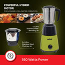 Sanford SF5905GM-C Premium 2-in-1 Mixer Grinder 550W – Stainless Steel Jars for efficient blending, grinding, and multi-purpose food preparation at home