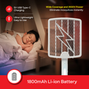 Sanford SF640MK Foldable Mosquito Bat with 3500V Zapping Power, Portable High-Power for fast and effective insect control at home or outdoors