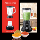 Sanford SF6803BR 2-in-1 Blender with Mill 350W 1.5L – Powerful Blender with Mill for Smoothies, Grinding, and Food Prep