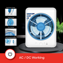 Sanford SF919BFN BS 12” Rechargeable Box Fan with LED Light – Portable design, and adjustable speed for convenient cooling anywhere