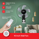Sanford SF931WFN 16-Inch Wall Mount Fan – Adjustable High-Velocity tilt, multiple speed settings, and quiet operation ideal for efficient cooling in homes or offices.