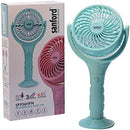 Sanford SF936HFN Rechargeable Hand Fan Combo with Mobile Holder – Portable lightweight design, and strong airflow for personal cooling anywhere
