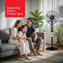 Sanford SF938SFN 18-Inch Stand Fan 60W 1300RPM – Powerful Adjustable height, multiple speeds, and quiet operation perfect for home or office cooling.
