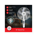 Sanford SF938SFN 18-Inch Stand Fan 60W 1300RPM – Powerful Adjustable height, multiple speeds, and quiet operation perfect for home or office cooling.