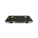 Syinix SGC2001 120mm Stainless Steel Tabletop Gas Cooker – Durable Black Single Burner Kitchen Stove