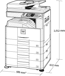 SHARP AR-7024 Monochrome Multifunctional Digital Printer