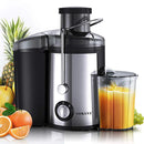 SOKANY SK-4000 800W Juicer – 2-Speed Electric Fruit &amp; Vegetable Juicer with Stainless Steel Body, Plastic Cup Container and High-Power Extraction