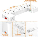 LDNIO SN5309 Power Strip Extension Socket with Organizer, 5x AC, 3x USB, 2500W