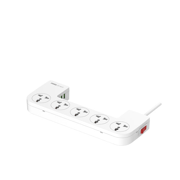 LDNIO SN5311 Universal Management Power Strip Box, 5 Sockets, 2 M Cord Extension Smart Power Socket